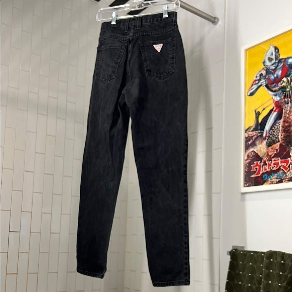 Guess by Georges Marciano HIGH WAIST black pinup denim jeans Made in USA